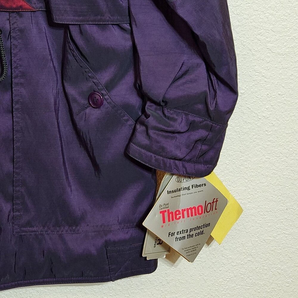 Forecaster Of Boston Winter Coat Womans XS Thermoloft Insulated Eggplant Nylon - Picture 11 of 11